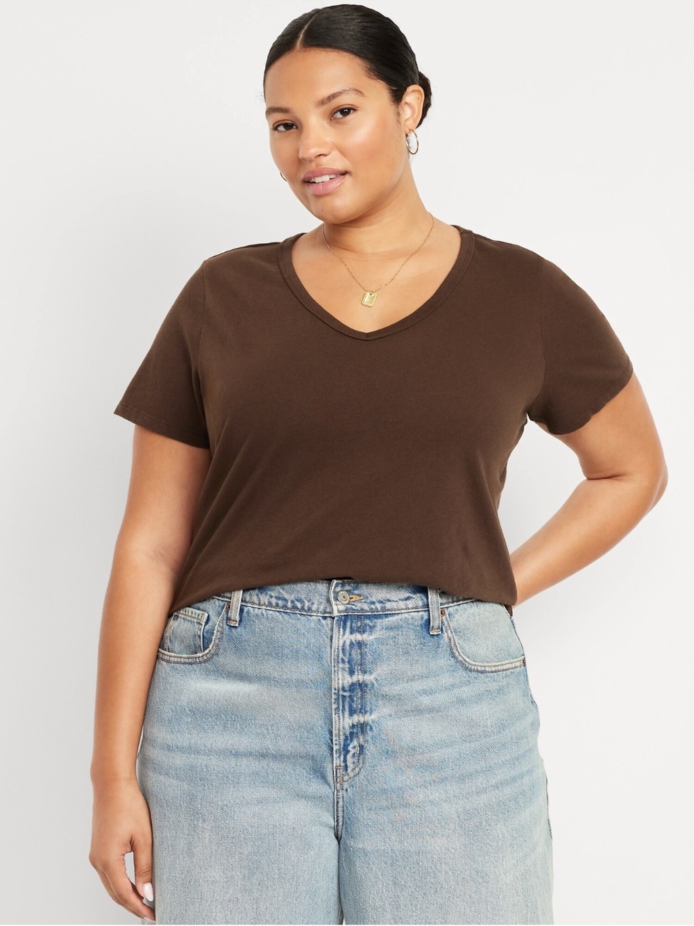 V-Neck Short Sleeve Top